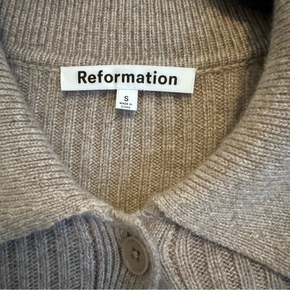 Reformation Brown Ribbed Sweater - Picture 3 of 4